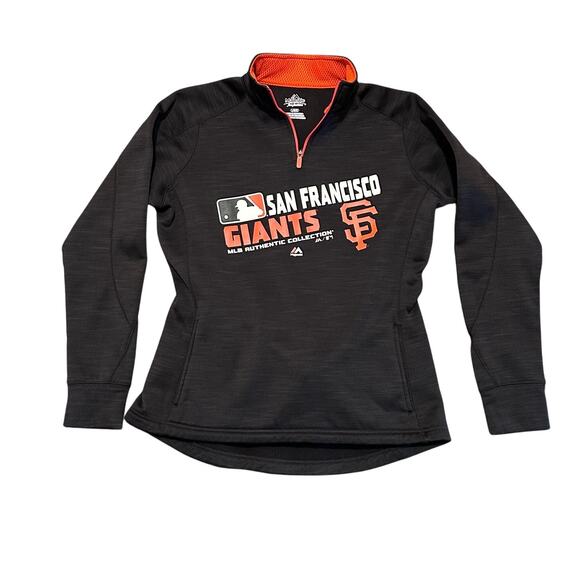 San Francisco Giants Jackets & Blazers - San Francisco Women's Giants baseball long sleeve pullover jacket, Size Large